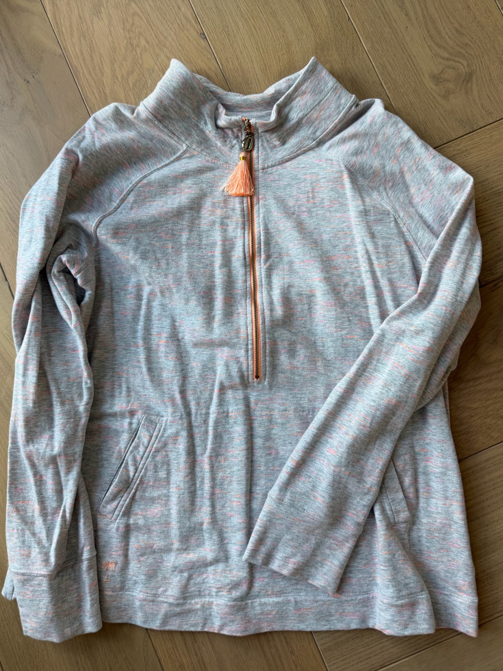 Lilly Putlizer Sunny State of Mind Quarter-Zip Skipper Pull Over- Sz XL